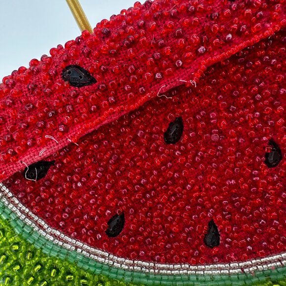Mary Frances Summer Slice Beaded Watermelon Crossbody Bag - Picture 5 of 7